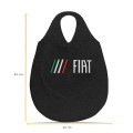 Lixeira Automotiva Cambio Logo Fiat Carpete Bordado - imagem adicional 1